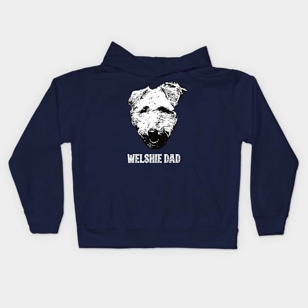 Welsh Terrier Dad Kids Hoodie by DoggyStyles